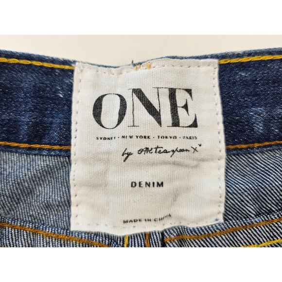 One teaspoon raider jean shorts flip cuff EUC 28 mid rise casual summer comfort - Picture 7 of 10